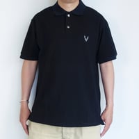South2 West8 : S/S Polo Shirt - Cotton Pique【Black】