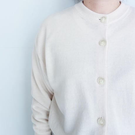 comm.arch.　Cotton/Linen Crew Neck C/D【Cream】