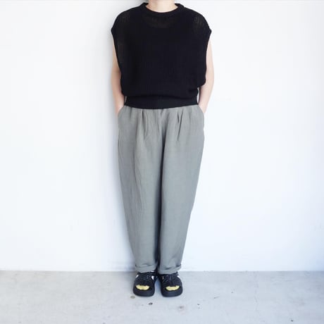 FACTORY　和紙×ペルー綿 片あぜベスト