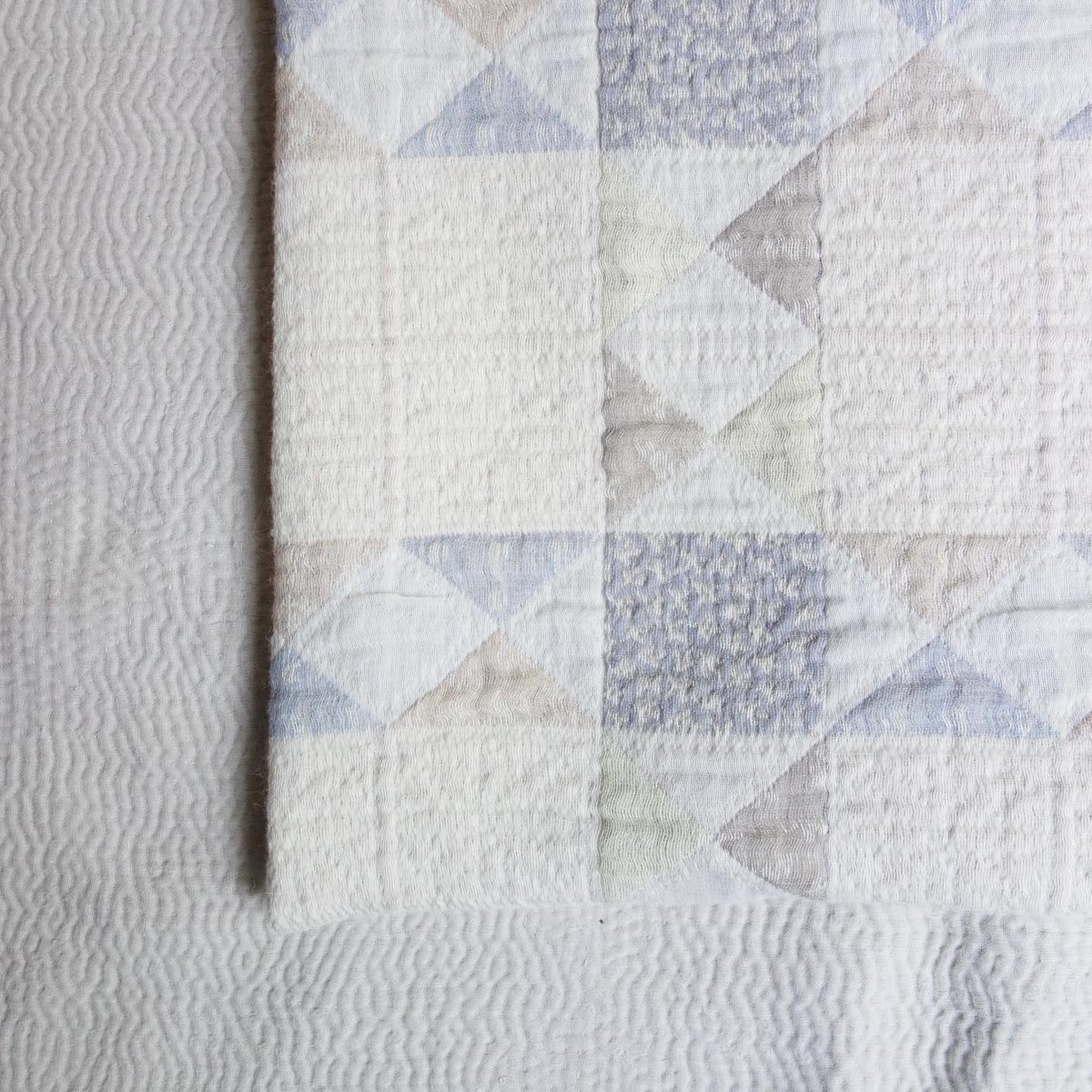 qiri Patchwork Quilt Jacquasd Knot Bag【キナリ】 | f qiri Patchwork Quilt Jacquasd Knot Bag【キナリ】 | f