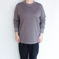 Yonetomi　GARMENT DYE BORDER T-SHIRT Long Sleeve