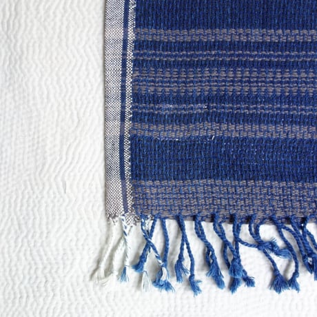 Suno&Morrison　OG Khadi Basket Face Towel【Indigo Black】
