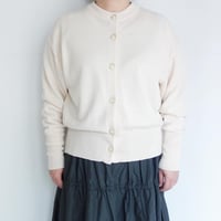 comm.arch.　Cotton/Linen Crew Neck C/D【Cream】