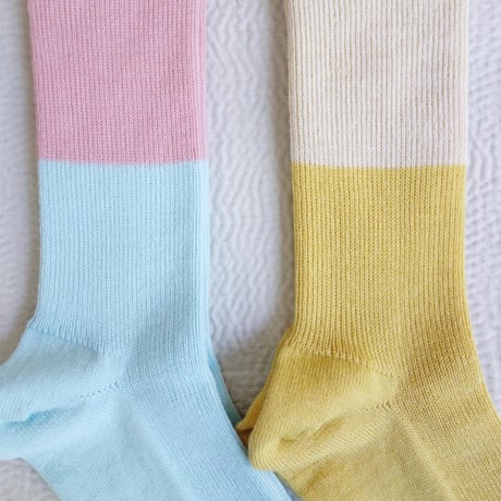 homspun　Cotton/Wool 配色ソックス
