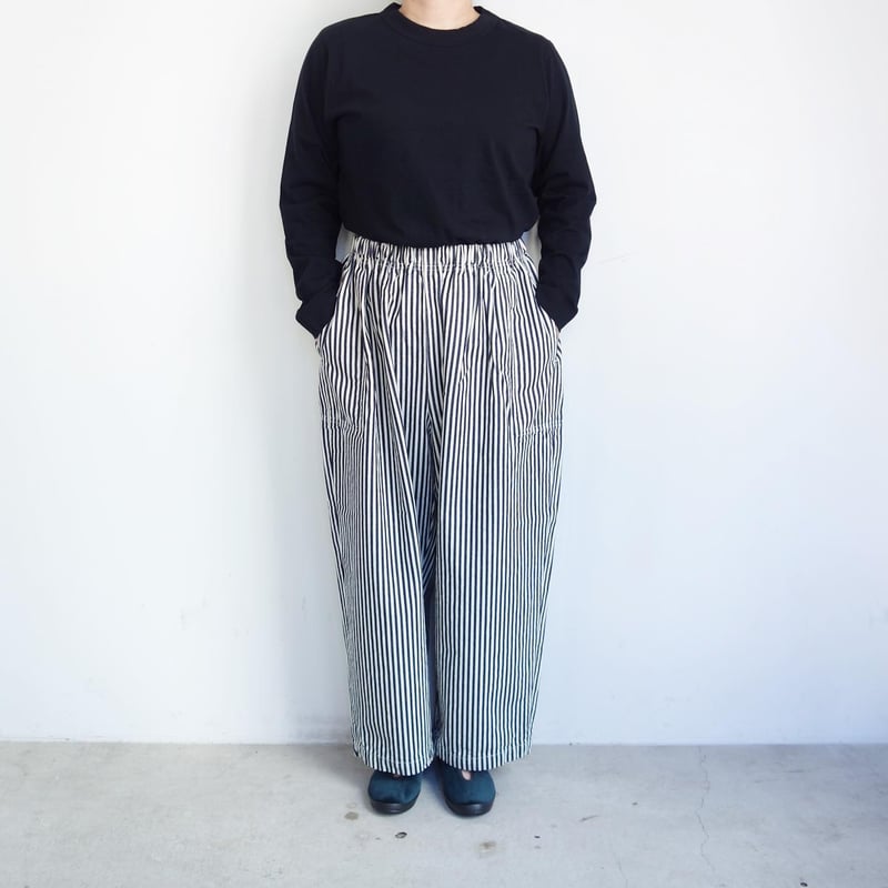 homspun 10オンスデニム ギャザーパンツ【ヒッコリー homspun 10オンスデニム ギャザーパンツ【ヒッコリー