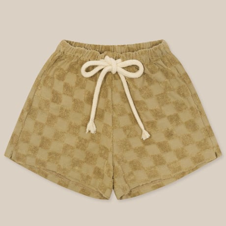 【Organic Zoo】Dusky Checkerboard Terry Rope Shorts