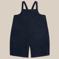 【Organic Zoo】Navy Terry Cropped Dungarees