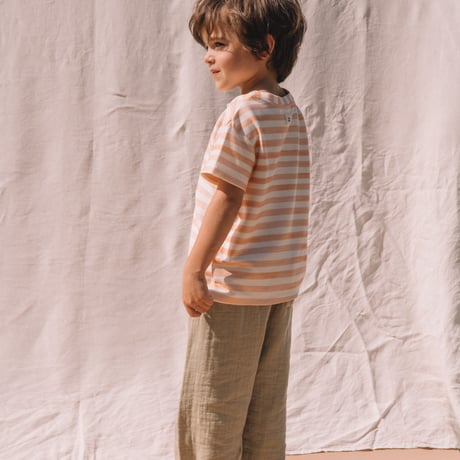 【STUDIO BOHEME PARIS】NEW TSHIRT ESSENTIAL - NUDE STRIPES