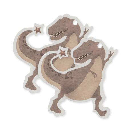 【Konges Sløjd】12 PACK GIFT TAGS FSC - DINO