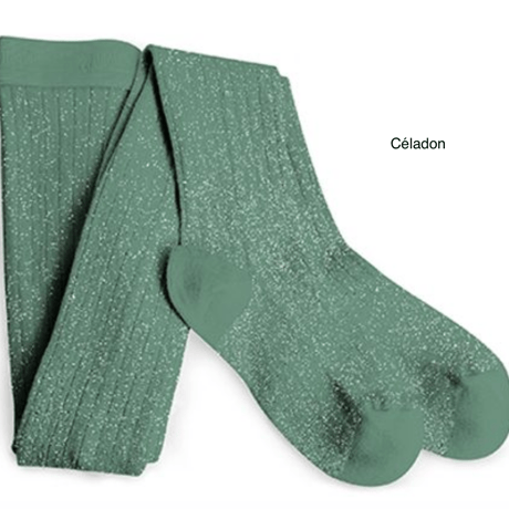 【Collégien】Amélie Glitter Ribbed Tights