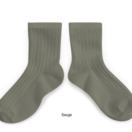 【Collégien】La Mini Ribbed Ankle Socks