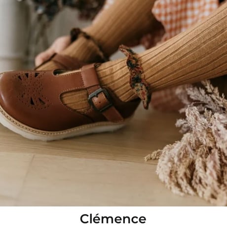 【Collégien】Clémence Liberty Ruffle Ribbed Tights