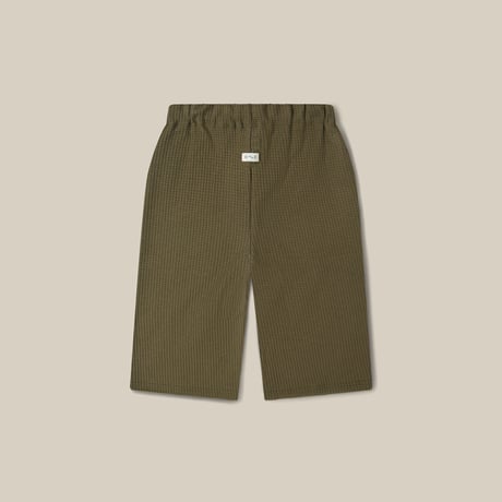 【Organic Zoo】Olive Waffle Wide Leg Pants