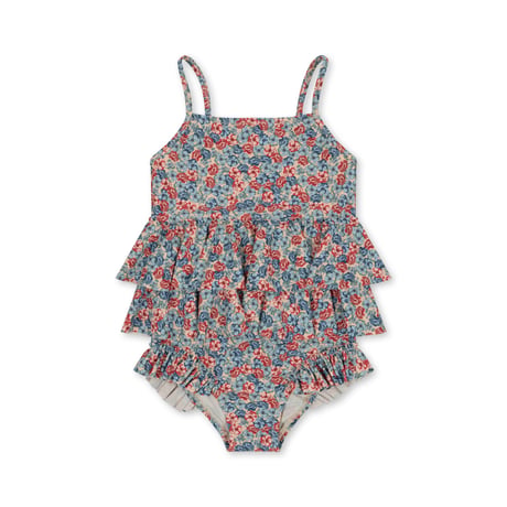 【Konges Sløjd】MANUCA FRILL SWIMSUIT - ROSIE BLUE