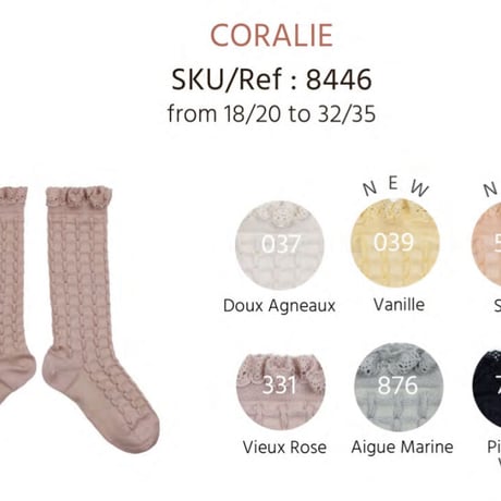 【Collégien】Coralie Textured Checked-knit Knee-high Socks with Lace Trim