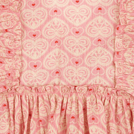 【Konges Sløjd】AVA BOW DRESS GOTS - LACY PINK