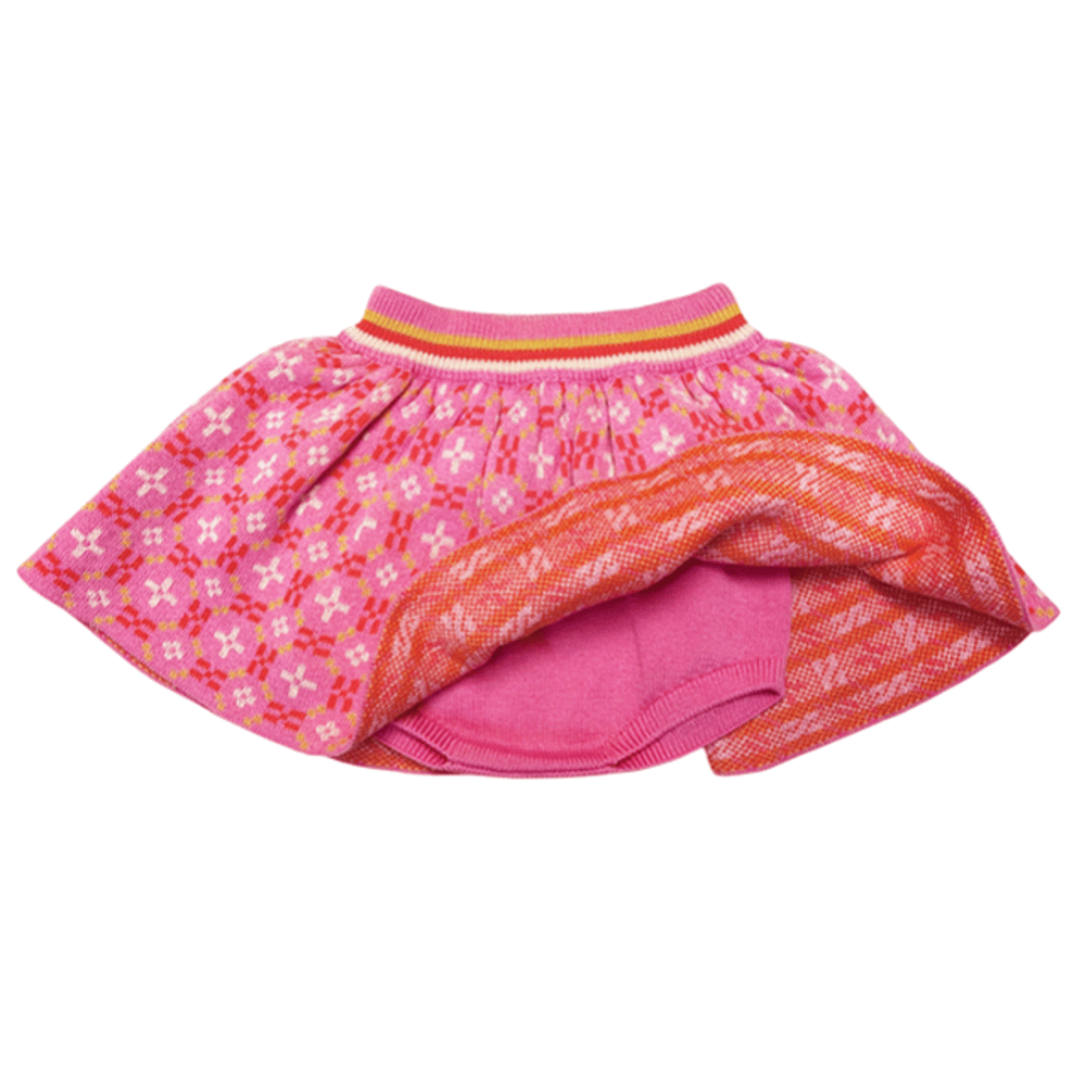 MABLI Petal Baby Skirt with Bloomers - Rose 正面