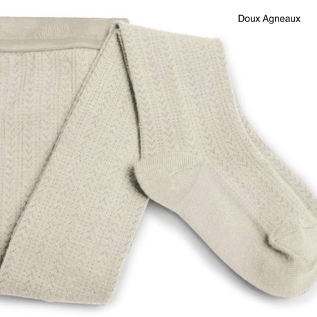 【Collégien】Angélique Pointelle Merino Wool Tights
