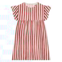 【STUDIO BOHEME PARIS】DRESS COUSINE - RED STRIPES