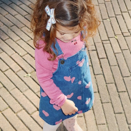 【Konges Sløjd】MAGOT OVERALL DRESS GOTS - BON COEUR PINK