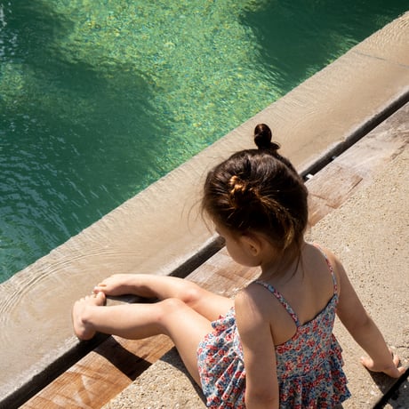 【Konges Sløjd】MANUCA FRILL SWIMSUIT - ROSIE BLUE