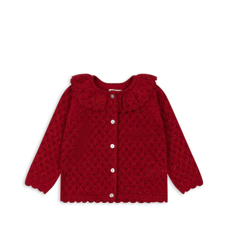 【Konges Sløjd】HOLIDAY KNIT CARDIGAN - SAVY RED