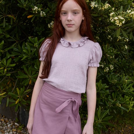 【Birinit Petit】Lilly little dots baby blouse / Blusa motitas Lila baby