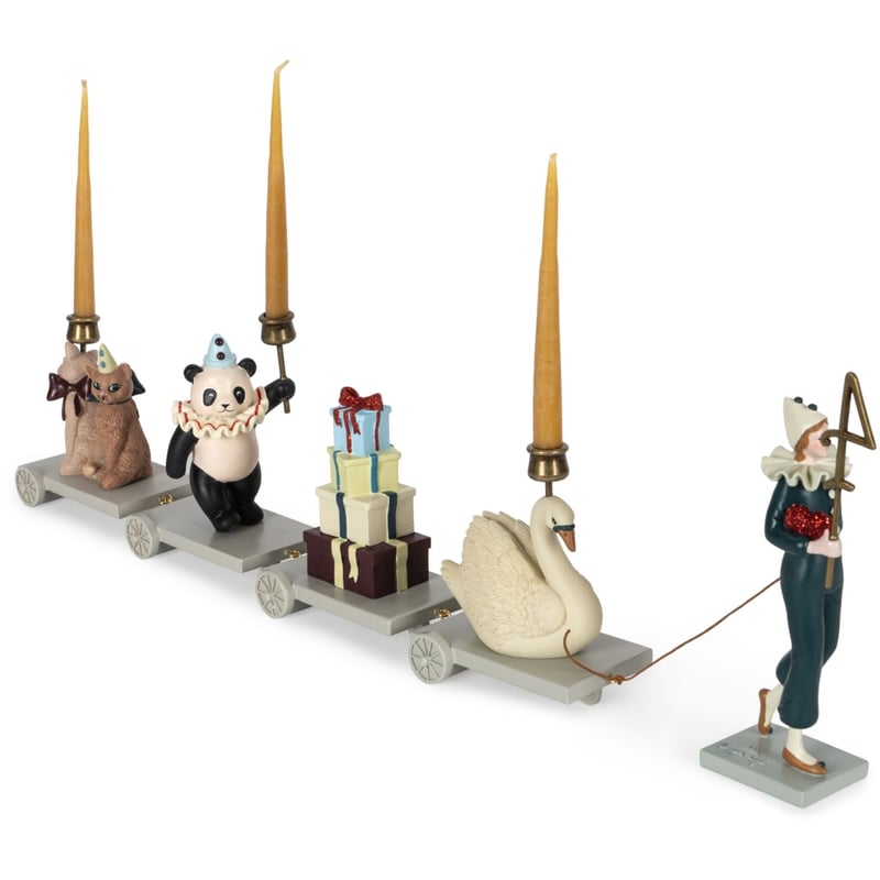 BIRTHDAY TRAIN CLOWN COEUR - MULTI | yonka