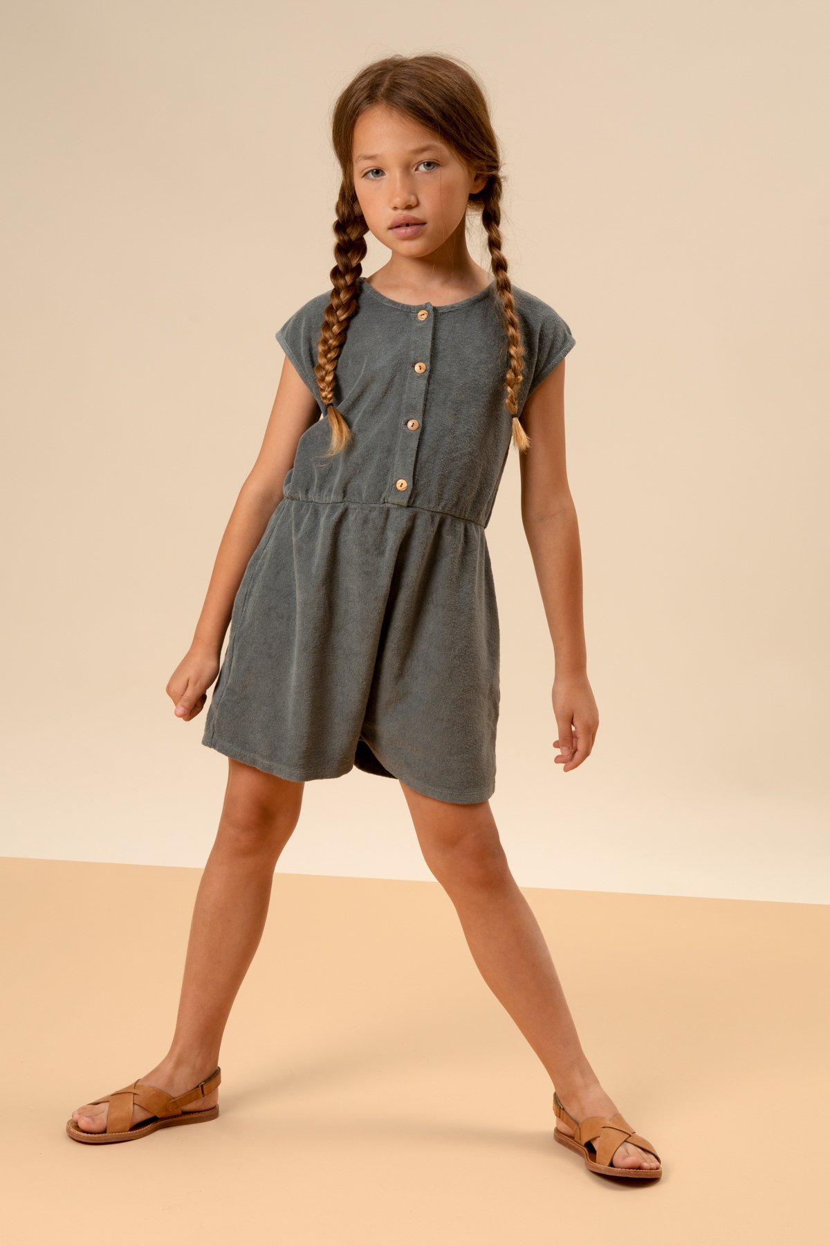 STUDIO BOHEME PARIS】GIRL JUMPSUIT LOULOU - SED