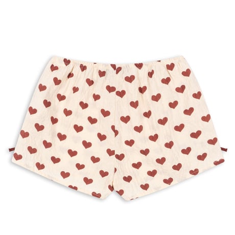【Konges Sløjd】AVA SLIT SHORTS GOTS - AMOUR ROUGE