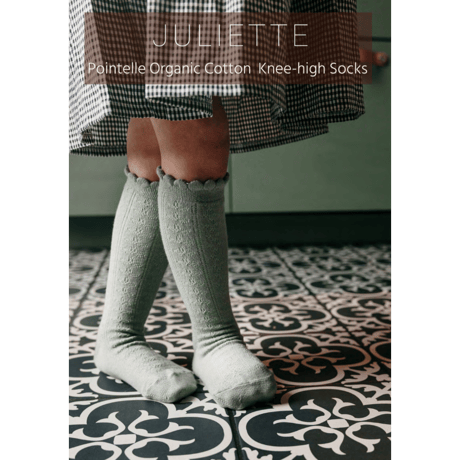 【Collégien】Juliette Pointelle Organic Cotton Knee-high Socks