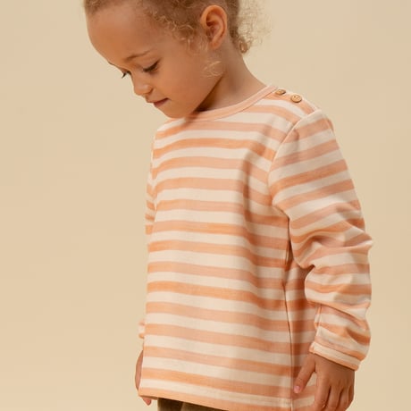 【STUDIO BOHEME PARIS】SWEAT-SHIRT NOÉ - NUDE STRIPES