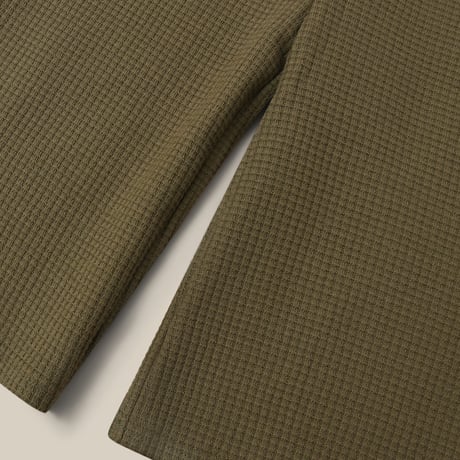 【Organic Zoo】Olive Waffle Wide Leg Pants