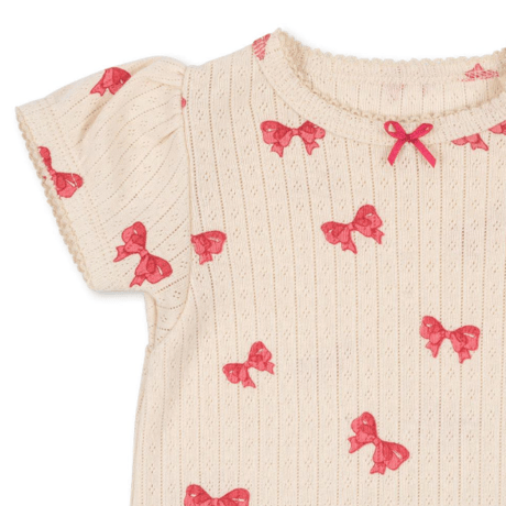 【Konges Sløjd】MINNIE PUFF SLEEVE BODY GOTS - ROSIA BOW
