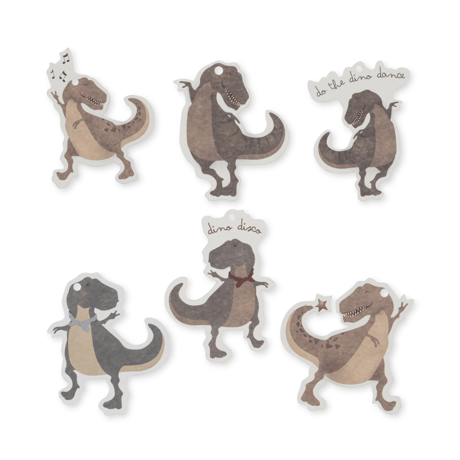 【Konges Sløjd】12 PACK GIFT TAGS FSC - DINO