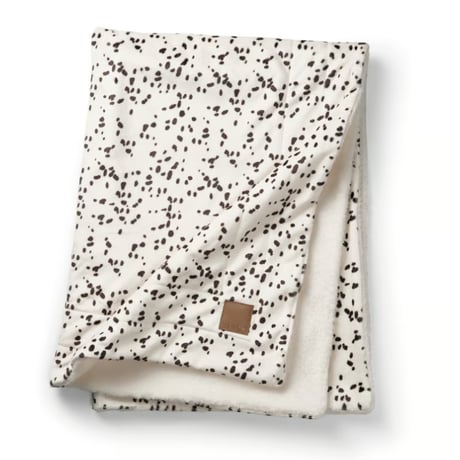 【Elodie】Peal Velvet Blanket - Dalmatian Dots,  Pear