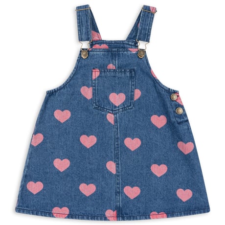 【Konges Sløjd】MAGOT OVERALL DRESS GOTS - BON COEUR PINK