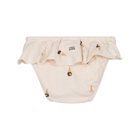 【STUDIO BOHEME PARIS】BIKINI BOTTOM - OFF WHITE / ICE CREAM