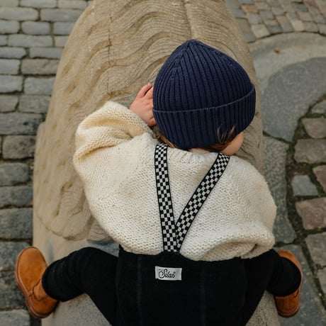 【Silly Silas】Granny Teddy Warmy Footless - Classic Black Checked