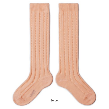 【Collégien】Léonie Lightweight Openwork Knee-high Socks