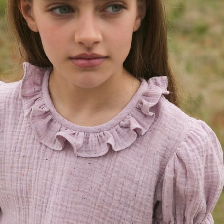 【Birinit Petit】Lilly little dots baby blouse / Blusa motitas Lila baby