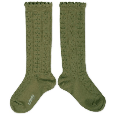 【Collégien】Juliette Pointelle Organic Cotton Knee-high Socks