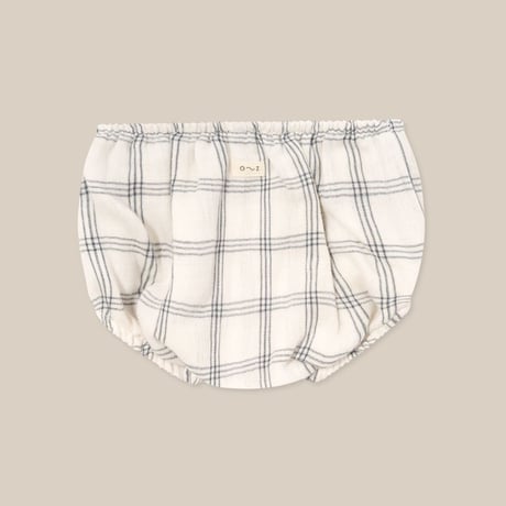 【Organic Zoo】Navy Window Check Shortie