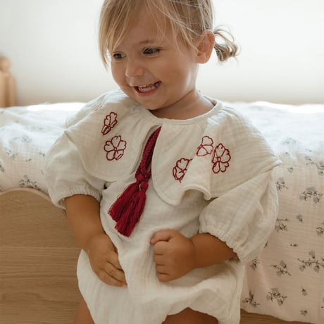 【sonanddaughter】Madera Embroidery Romper