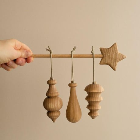 【lemitoys】Wooden Christmas Ornaments #1