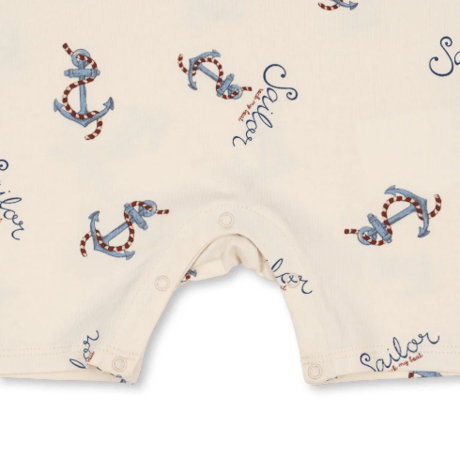 【Konges Sløjd】BASIC ROMPER GOTS - ROCK MY BOAT