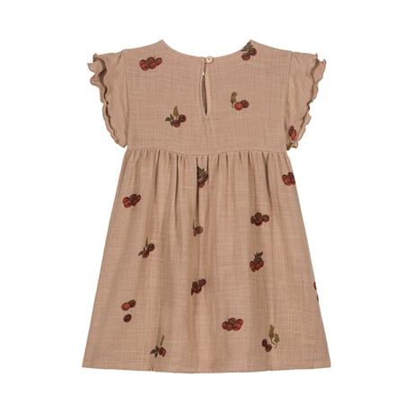【STUDIO BOHEME PARIS】DRESS COUSINE - NOUGAT / TOMATO