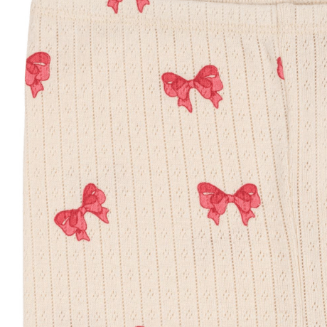 【Konges Sløjd】MINNIE SHORT LEGGING GOTS - ROSIA BOW