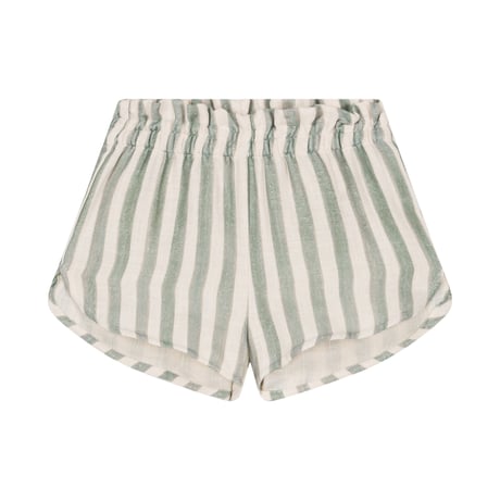 【STUDIO BOHEME PARIS】SHORTS GEORGETTE - GREEN STRIPES