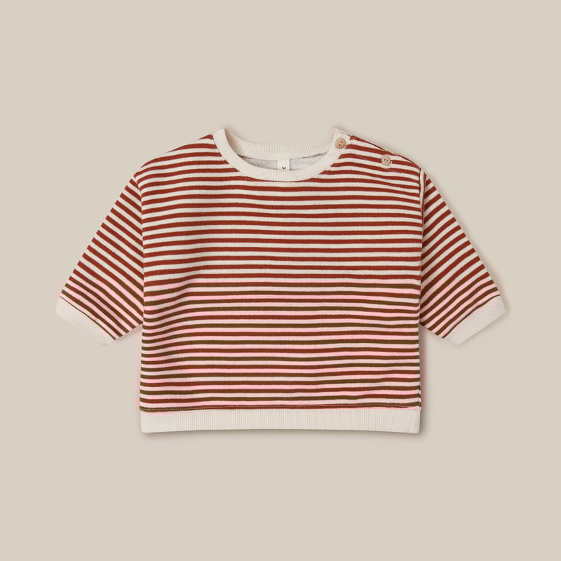 Organic Zoo】Paprika Stripes Sweatshirt | yonka